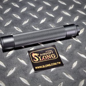 SLONG 神龍 M4 消音器 滅音管 16.5公分 逆14mm牙 直線壓花 SL00327