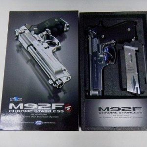 TOKYO MARUI  馬牌 M92F CHROME STAINLESS GBB 瓦斯手槍