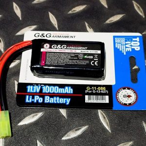 G&G 怪怪 11.1V 1000mAh 20C PEQ-15電池盒用鋰電池G  G-11-086