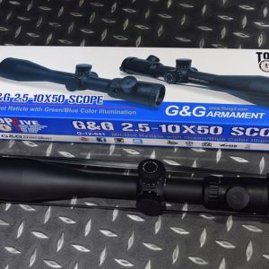 G&G 怪怪 2.5-10倍X50口徑 藍綠光內紅點 狙擊鏡 G-12-041