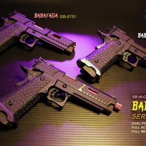 SRC TTI 風格 HI-CAPA 5.1 夜魔系列 雙動力 GBB 瓦斯手槍 螺牙外管 GB-0751