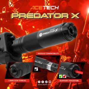 ACETECH Predator X 發光器 滅音管 紅綠光 逆14牙 PAS0402-B-001
