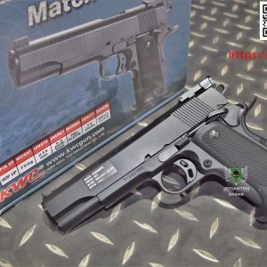 KWC Match 1911 手拉空氣手槍 彈簧壓縮 空氣槍 高比重 半金屬 黑色 KA-26