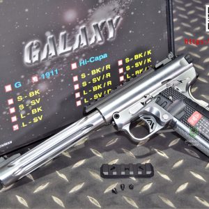 WE 1911 GALAXY 魯格.22LR 銀河 AAP01 GBB 加長版 瓦斯手槍 黑色 銀色 WE-GX02PL