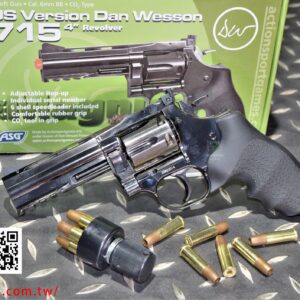 ASG Dan Wesson 715 WG 4吋 左輪 CO2手槍 黑色 ASG-715-4BK