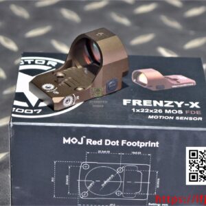 Vector Optics 維特 FRENZY-X 1x22x26 MOS RMR孔 內紅點 動作感測 沙色 SCRD-58