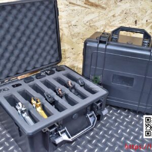 6格高密度泡棉槍箱 防爆槍箱 槍盒 攜行箱 手槍槍盒 JDT533