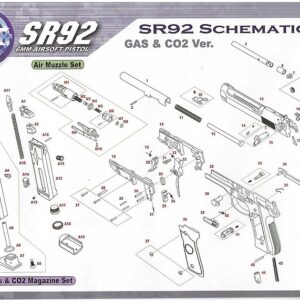 SRC SR92 #13F 鈦黑版滑套 原廠零件