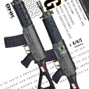 GHK SIG SG553 戰術魚骨版＆一般版 仿真刻字 GBB 瓦斯槍 GHK-553S
