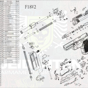 WE #64 P320 M18 F18 V2版本 準星定位彈簧 原廠零件